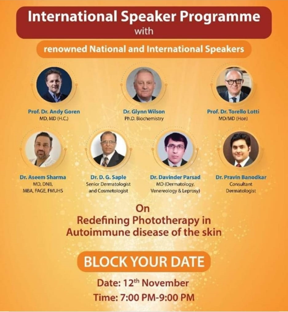 Il Prof. Dott. Torello Lotti parteciperà ad un International Speaker Programme in India